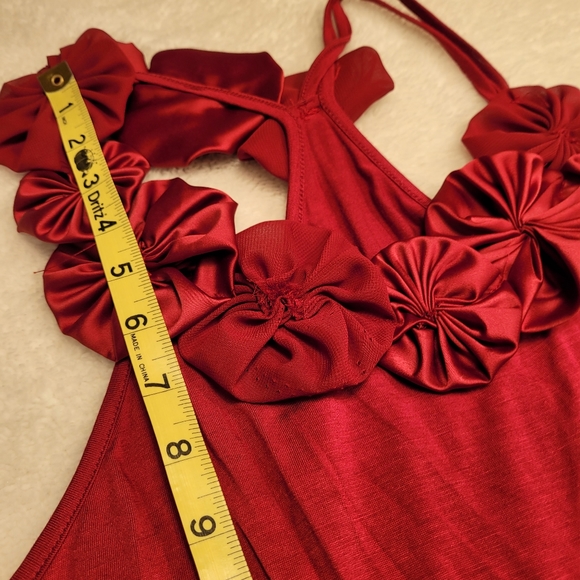 NWOT Deep Red Racerback Tank Top - Picture 11 of 11